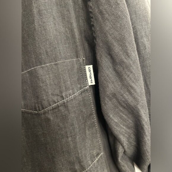 Carhartt WIP Two Tone Grey button up Shirt - Picture 6 of 6